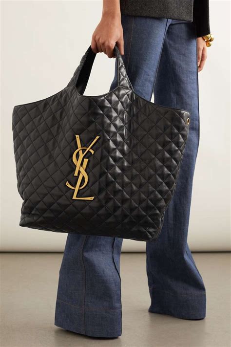 tote bag stars ysl|ysl large quilted tote bag.